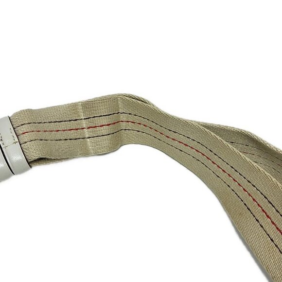 Auth COACH Signature Rabbit Fur Sukey Small Pocket Shoulder 3589 Khaki White - Picture 6 of 9